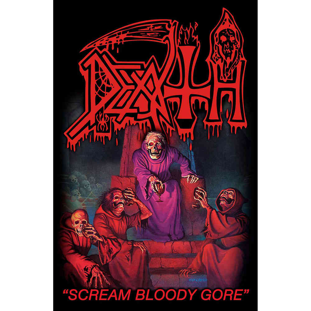 Death - Scream Bloody Gore Textiel Poster - Multicolours
